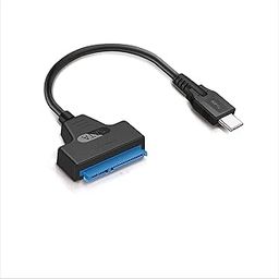 1Goal® Type C to SATA Cable USB 3.1 Type C Gen 2 Adapter Cable Hard Drive Converter Thunderbolt 3 Compatible with 2.5" SATA SSD HDD-4