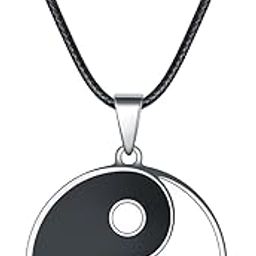 Yin Yang Choker Pendant Necklace for Women or Men-image-17