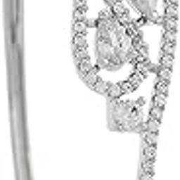 Fashion Jewellery White Rodium Polished Zircon Kada With Locking System |Best For Gifting, Bride, Bridemaids & Special Occasion | Zircon Kada For Women - 416154-image-92