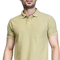 maxzone Clothing Polo Tshirt for Mens with Pocket | Soft Wrinkle Free Solid Collar Tshirts Men-picture-8