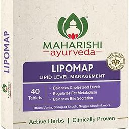 Maharishi Ayurveda Lipomap | Ayurvedic Medicine for Cholesterol Management| Highly Effective Herbs | Assists in managing daily stress | 40 Tablets Pack of 1-image-23