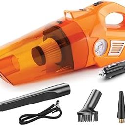 myTVS 3-in-1 Car Vacuum Cleaner with Tyre Inflator | Portable Car vacuum cleaner and Air Pump with Torch | Powerful Multipurpose Vacuum cleaner for car | 1+1 Years Warranty | TI-8-picture-2