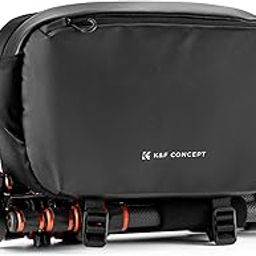 2 in 1 Sling Bag 10L Everyday Shoulder Bag & Multifunction Photography Crossbody Camera DSLR Backpack Portable Bag Black-7