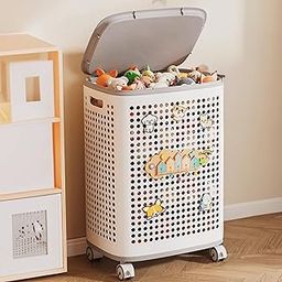 Store Buddy 2025 Launch Toy Storage Chests | Toys Organizer Box | Plastic Big Size Box | Baby Kids Large Stationary Organiser Basket for Home With Lid (Collapsible)-image-68