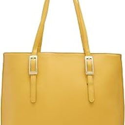 Jenny Tote Bag, Medium-Ochre | Stylish Handbag for Women | Spacious, Versatile Office & Daily Essentials Tote | Top Zip Closure-image-56