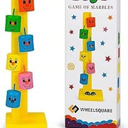 VIVITO Colorful Marble Drop STEM Toy for Kids Age 3+ | Logical Thinking & Motor Skill Game | Non-Toxic Educational Marble Run with Rotating Blocks | Indoor Toy for Toddlers, Preschoolers | (Pack of 4)-10