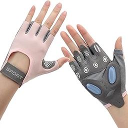 TecoKart® Gym Gloves Half Hand Gloves for Women Weight Lifting Gloves for Gym Workout Bike Gloves Gym Accessories for Women Liquid Silicone Anti-Slip and Wear-Resistant Hand Gloves for Women & Men-image-4