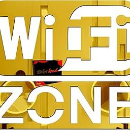 Bikri Kendra Ind - Golden WiFi Zone Sign Board Mirror Stickers for Wall, Acrylic Mirror Wall Decor Sticker, Wall Mirror Stickers, Acrylic Stickers, Wall Stickers for Hall Room, Bed Room-image-78
