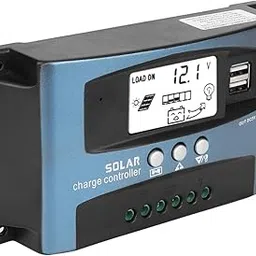 3NH® Solar Panel Intelligent Regulator, Automatic Focusing Easy to Use Solar Charge Controller Three-Stage Charge Management for Commercial(40A)-15