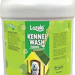 Lozalo Kennel Wash Liquid 5 Litre for Washing Dog Kennel & Flooring, Pet Shops, Veterinary Clinics & Grooming Salons (Green)-image-82