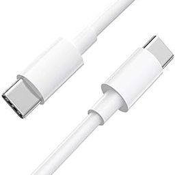 Google Pixel Original Type C to Type C Mobile Data Charging Cable for Pixel 8 Pro/8/8A/7 Pro/7/7A/6 Pro/6/6A/5/ChromeBook Laptop/Buds/and Other USB C Device Support for Nothing Phone, 60W - White-16