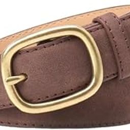Women's PU Leather Belt Soft Pu Leather Waist Belt for Women | Antique Buckle Pin Closure Slim Belt for Ladies Jeans-image-2