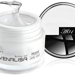 Venalisa Fast Dry LED & UV Extend Sculpture Nail Gel Hard Jelly Builder Gel nail gel Soak off UV Poly Nail Extension Gel (A01-Clear, 15ml (S))-image-61