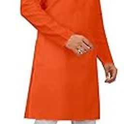 Cotton Blend Solid Kurta Pyjama set for Men for wedding party casual-picture-40