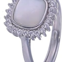 MELANO Pure 925 Sterling Silver Glow Halo Ring With Adjustable Band & 925 Hallmark | Gift for Women Wife Girls | Multiple Design Options-image-87