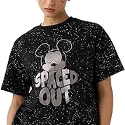the souled store Women's Cotton Oversized Fit T-Shirt-picture-36