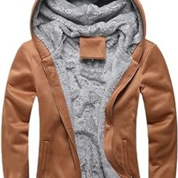 Womens Fashion Fleece Sherpa Lined Hooded Coat Winter Thicken Warm Jacket-picture-49