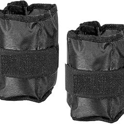 Adjustable Ankle Weights, 1kg Total (0.5kg Each), Black Exercise Weights with Secure Strap-image-58