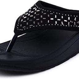 Genesis-I Women's Embellished Flatform Heels| Light Weight, Comfortable & Trendy Flatform Heels for Girls & Women | All Day Wear, Formal & Casual Occassions-image-60