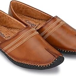 Vellinto Men's Ethnic MOJARIS Jutis for Me Brown-image-7