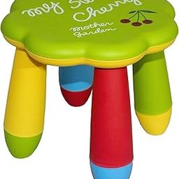 Fiable Cleantech Hexagon Shaped Kids Sitting Stool | Kids Furniture | Plastic Stool Green-13