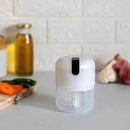 FYCAN Portable Electric Mini Garlic Chopper-Small Wireless Food Processor, Herb Grinder with USB Charging, Used for Ginger, Onion, Pepper, Vegetables, Meat, Herbs-picture-25