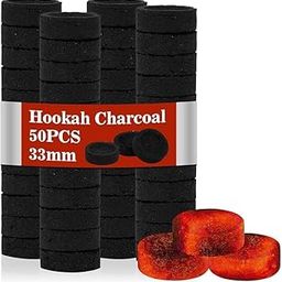 Coal Disks for Incense - Pack of 50 Coal Briquettes - 5 Roll of 50 Tablets - Quick Lighting - Instant Burning (33mm)-image-33
