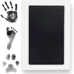 BABIES BLOOM Large Clean Touch Ink Pad for Baby Handprints and Footprints, Inkless Infant Hand & Foot Stamp, Safe for Babies, does not Touch Skin – Perfect Family Memory or Gift (Black)-15