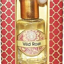 Song of India Perfume Oil Ittar in Roll-On Glass Bottle for Body Fragrance, 10 ml. | Luxurious Veda | Attar Ittr Fragrant Oil Alcohol-Free (Wild Rose)-2