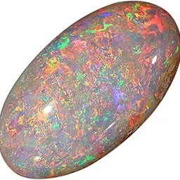 anuj sales 12.00 Ratti Opal Stone Certified Natural Fire AA++ Quality Oval White Astrological Australian Opal Loose Gemstone-picture-28