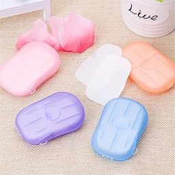 NPB Store Paper Washing Hand Bath Clean Scented Slice Outdoor Travel Sheets Disposable Box Soap Portable Mini Paper Soap Strips for Travelling handwash.(Pack of 1)-24
