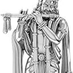 Sterling Silver (92.5% purity) God Krishna/Bal Gopal/Radha Krishna Pendant for Men & Women Pure Silver Lord krishan/Radha Krishna/Bal Gopal Locket for Good Health & Wealth-image-5