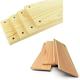 Pinewood Hanging Planks Pack of 4 with Rectangular Wooden Planks for Crafting DIY Pack of 4 | Wooden Board Panel-image-38