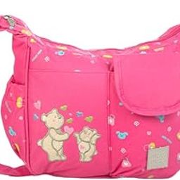 Mee Mee Durable Nursing Maternity Diaper Multifunctional Adjustable Spacious Shoulder Strap Stylish Baby Travel Bag/Mamas Bags/Diapers Bags for Kids/Baby (Pink)-49