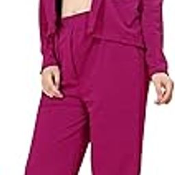 Women's Lycra Solid Three Piece Outfits Blazer Co-Ord Set Women Outdoor Wear Maxi Dress Crop top Party Dress Stylish Latest Dresses-0