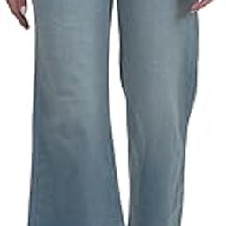 Women's Solid Blue Wide Leg Fit Sustainable Stretchable Jeans-image-29