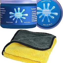 ARDAKI Car Cleaning Gel Multipurpose Car AC Vent Interior Dust Cleaning Gel Jelly Car Interior Keyboard PC Laptop Electronic Gadget Cleaning Kit with Fregrance (Cleaning Gel + Microfiber Cloths)-image-37