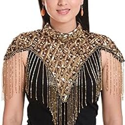 Women's Net Poncho Hand Embroidery Star Poncho with Long Stings-image-43