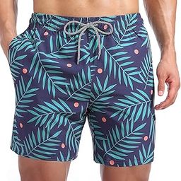 Mens Swim Trunks Quick Dry Swim Shorts Mesh Lining Swimwear Bathing Suits with Pockets-image-58