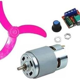 SP Electron RS-775-DC 12V-24V High Speed Metal Large Torque Small DC Motor & 5.75 inch 3 Blade Fan With Mini PWM DC Motor Controller Adjustable Speed Controller-image-93