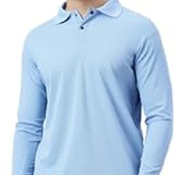 Mellow Men's Cotton T-Shirt | Regular Fit Plain Polo T-Shirt for Men | Full Sleeves & Collared Neck | Stylish, Trendy & Asthetic | Comfortable for Office & Everyday Wear-image-30