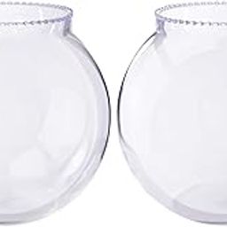 AYUTAS Mini Flower Vase, Money Plant, Bamboo Plant Pot, Mini Glass Fish Bowl for Home, Table & Office Decoration - Pack of 2 Piece, 4 Inches-image-77