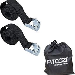 Lashing Straps 10' x 1'' Cam Buckle Tie Down Straps Heavy Duty Up to 120lbs for Cargo, Luggage, Bicycles, Motorcycles, Kayaks, Surfboards, Furniture & Moving Appliances (Tie Down Black 2 Pcs)-image-55