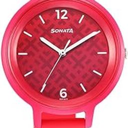 Splash Quartz Analog Pink Dial Plastic Strap Watch for Women-87049PP14W-picture-31