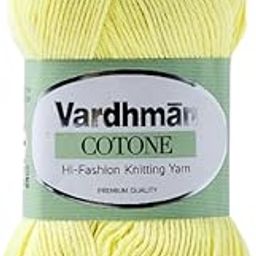 Vardhman Cotone DK Weight Yarn - 51% Cotton 49% Acrylic Blend - 100g Ball 250m Length - Perfect for Knitting Crochet Amigurumi (Neon Yellow)-image-24