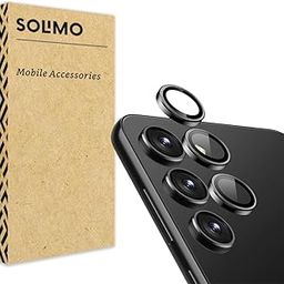 Amazon Brand - Solimo Camera Glass Lens Protector Ring for Samsung Galaxy S25 5G Case Friendly with Edge-to-Edge Protector Coverage and Easy Installation (Black)-picture-7