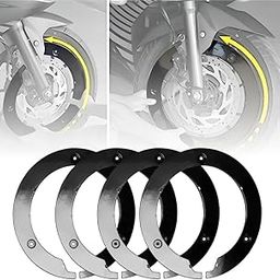 Vagary Disc Wheel Cover for Bajaj Pulsar NS 200, RS200, Pulsar N160, KTM Duke 200, 390, Raider 125, R15 V3 Also All 17inch Bikes Wheel (Black)-10