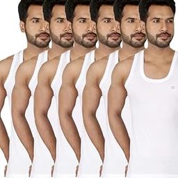 White fine Vest Pack of 6-image-16