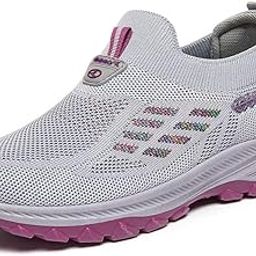 Women's Spring Walking Shoes – Breathable, Soft Sole, One-Step Comfort Shoes for Middle-Aged & Elderly Mothers| 36 | Black-image-38