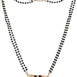 Black Beads Mangalsutra Karimani 18" Short With Vati No.124 For Womens-image-82
